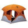 Gazelle Tents T4 Hub Tent, Easy 90 Second Set-Up, UV Resistant, Removable Floor, 4-Person, Orange, 78"x 94" x 94"