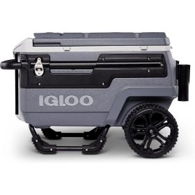 70 Qt Premium Trailmate Wheeled Rolling Cooler, Gray