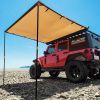 ALL-TOP Vehicle Awning 8.2'x8.2' Roof Rack Pull-Out Sun Shade UV50+, Weatherproof 4x4 Side Awning for Camping