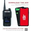 BTECH GMRS-PRO IP67 Submersible Radio with Texting & Location Sharing, GPS, Bluetooth Audio, Compass,NOAA Weather Alerts, Dual