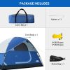 6 Person Family Dome Tent with Removable Rain Fly, Easy Setup for Camp Outdoor