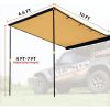 ALL-TOP Vehicle Awning 8.2'x8.2' Roof Rack Pull-Out Sun Shade UV50+, Weatherproof 4x4 Side Awning for Camping