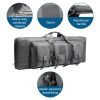 LQARMY 32 38 42 48 inch Tactical Double Rifle Case Molle Rifle Bag Sniper Airsoft Gun Case Backpack Hunting Gun Holster